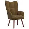 Image de vidaXL Chaise de relaxation Marron Velours
