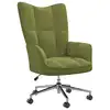 Image de vidaXL Chaise de relaxation Vert clair Velours