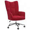 Image de vidaXL Chaise de relaxation Rouge bordeaux Velours