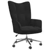 Image de vidaXL Chaise de relaxation Noir Velours