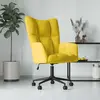 Image de vidaXL Chaise de relaxation Jaune moutarde Velours