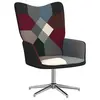 Image de vidaXL Chaise de relaxation Patchwork Tissu