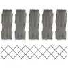 Image de vidaXL Clôture à treillis 5 pcs Gris Bois de sapin massif 180x30 cm