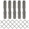 Image de vidaXL Clôture à treillis 5 pcs Gris Bois de sapin massif 180x60 cm