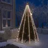 Image de vidaXL Guirlande lumineuse d'arbre de Noël 250 LED Blanc froid 250 cm
