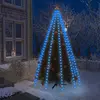 Image de vidaXL Guirlande lumineuse d'arbre de Noël 250 LED Bleu 250 cm