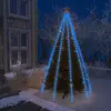 Image de vidaXL Guirlande lumineuse d'arbre de Noël 400 LED Bleu 400 cm