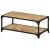 Image de vidaXL Table basse 90x45x35 cm Bois de manguier massif brut