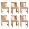 Image de vidaXL Chaises de jardin lot de 6 avec coussins Bois de teck massif