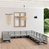 Image de vidaXL Salon de jardin 11 pcs bois de pin massif