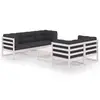 Image de vidaXL Salon de jardin 6 pcs avec coussins Bois de pin massif