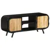 Image de vidaXL Meuble TV 110x30x45 cm Bois de manguier brut
