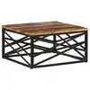 Image de vidaXL Table basse 68x68x35 cm Bois de récupération massif