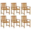 Image de vidaXL Tuinstoelen 6 st massief acaciahout