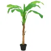 Image de vidaXL Kunstboom met pot banaan 180 cm groen