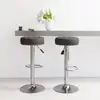 Image de vidaXL Tabourets de bar lot de 2 noir tissu