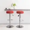 Image de vidaXL Tabourets de bar lot de 2 rouge bordeaux tissu