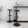 Image de vidaXL Tabourets de bar lot de 2 Noir Velours