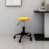 Image de vidaXL Chaise pivotante de bureau Jaune moutarde Velours