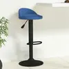Image de vidaXL Tabouret de bar Bleu Velours