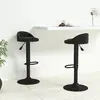 Image de vidaXL Tabourets de bar lot de 2 Noir Velours