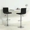 Image de vidaXL Tabourets de bar lot de 2 noir velours