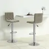 Image de vidaXL Tabourets de bar lot de 2 gris clair velours