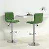 Image de vidaXL Tabourets de bar lot de 2 vert foncé velours