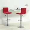 Image de vidaXL Tabourets de bar lot de 2 rouge bordeaux velours