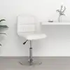 Image de vidaXL Tabouret de bar Blanc Similicuir