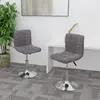 Image de vidaXL Chaises pivotantes à manger lot de 2 taupe tissu