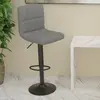 Image de vidaXL Tabouret de bar Gris clair Tissu