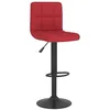 Image de vidaXL Tabouret de bar Rouge bordeaux Tissu