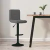 Image de vidaXL Tabouret de bar Gris foncé Velours