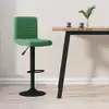 Image de vidaXL Tabouret de bar Vert foncé Velours