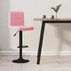 Image de vidaXL Tabouret de bar Rose Velours
