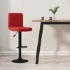 Image de vidaXL Tabouret de bar Rouge bordeaux Velours
