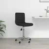 Image de vidaXL Chaise pivotante de bureau Noir Tissu