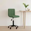 Image de vidaXL Chaise pivotante de bureau Vert foncé Velours