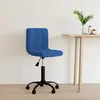 Image de vidaXL Chaise pivotante de bureau Bleu Velours