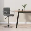 Image de vidaXL Tabouret de bar Gris clair Tissu