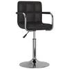 Image de vidaXL Tabouret de Bar Chaise de Pub Siège de Bistro Tabouret de Comptoir Fauteuil de Bar Siège de Pub Fauteuil de Bistro Noir Similicuir