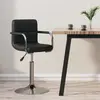 Image de vidaXL Tabouret de bar Noir Similicuir