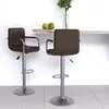 Image de vidaXL Tabourets de bar lot de 2 marron similicuir