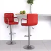 Image de vidaXL Tabourets de bar lot de 2 rouge bordeaux similicuir
