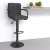 Image de vidaXL Tabouret de bar Gris foncé Tissu