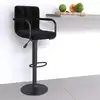Image de vidaXL Tabouret de bar Noir Tissu