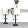 Image de vidaXL Tabourets de bar lot de 2 crème tissu