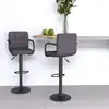 Image de vidaXL Tabourets de bar lot de 2 taupe tissu