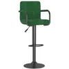 Image de vidaXL Tabouret de bar Vert foncé Velours